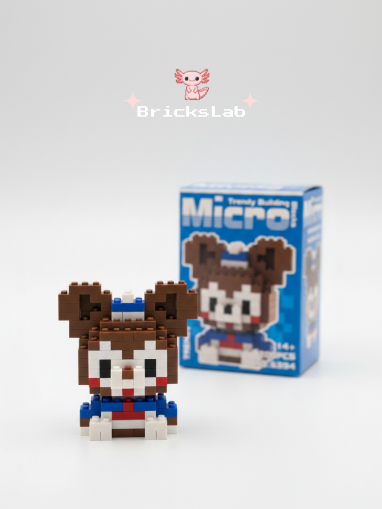 Mini Teddy Ayıcık | 3D Puzzle Figürü | Mikro Blok Oyuncak
