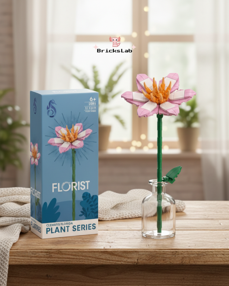 Brick Çiçek Clematis – Pastel Zarafet Seti