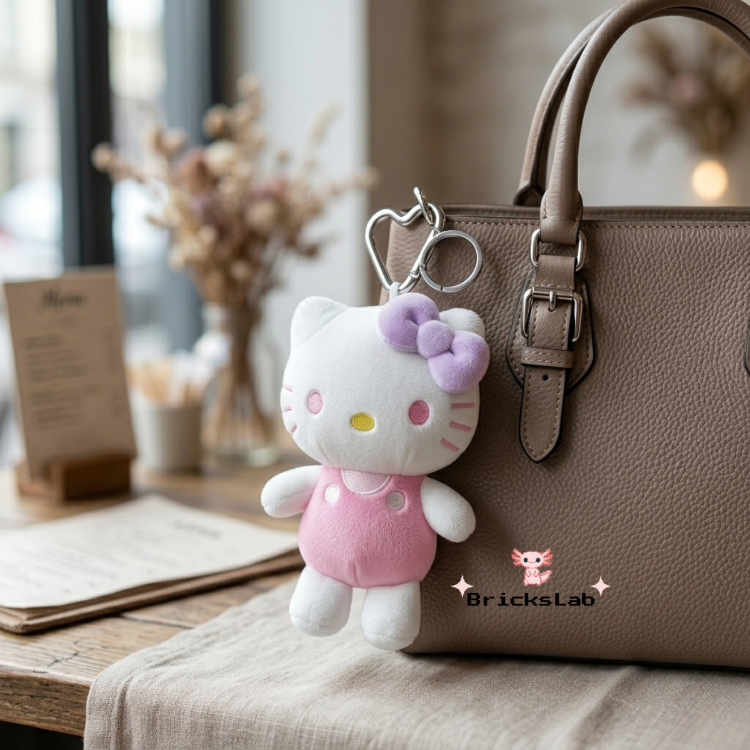 Hello Kitty Peluş Anahtarlık – Lavender Kitty
