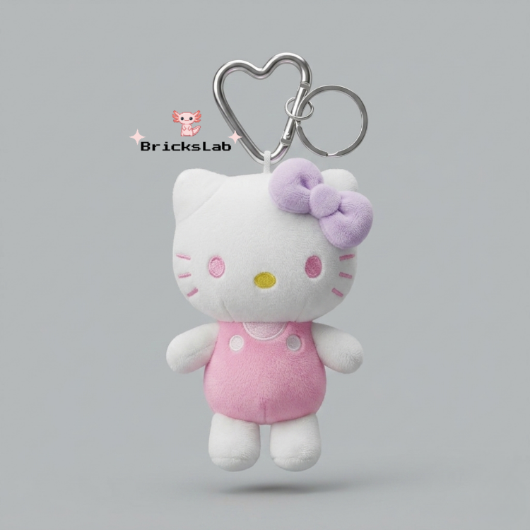 Hello Kitty Peluş Anahtarlık – Lavender Kitty