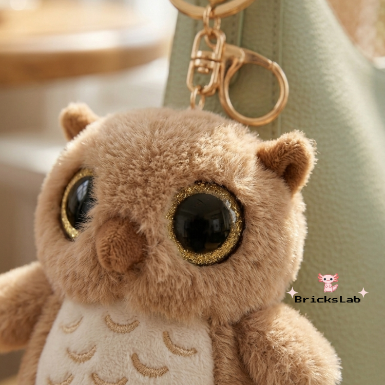 Peluş Baykuş Anahtarlık – Hazel Owl