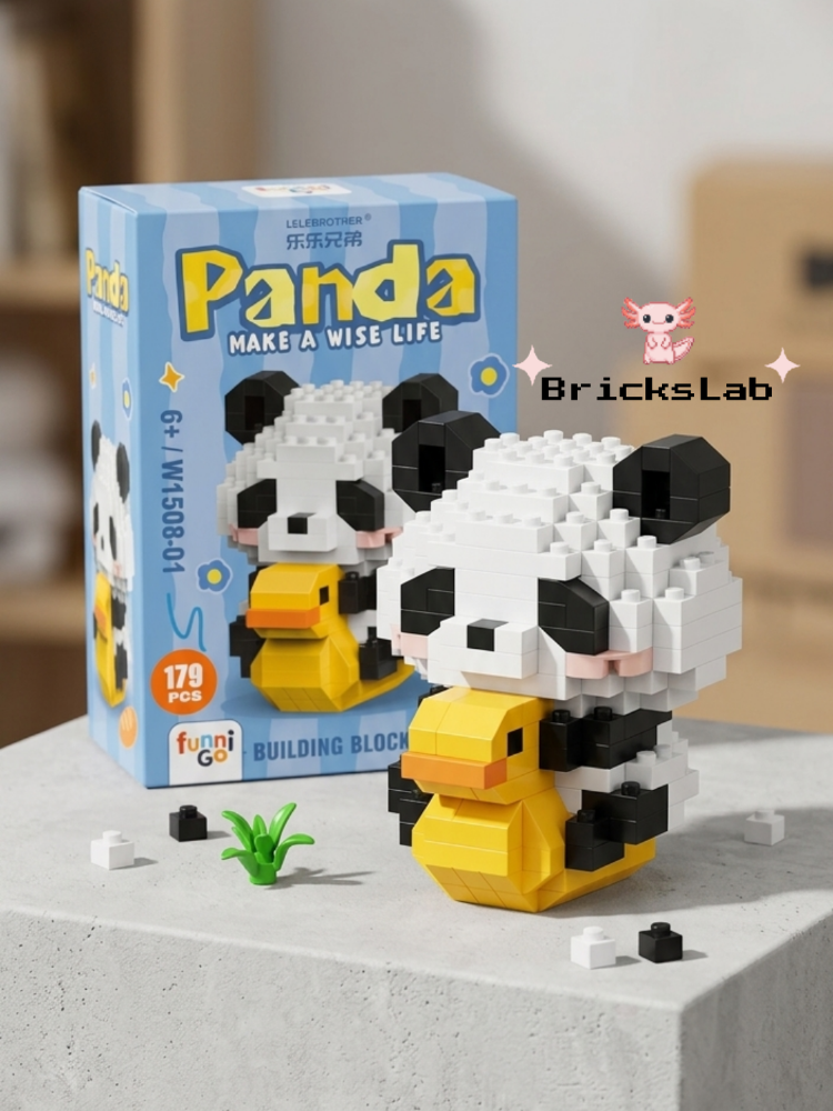 Sevimli Panda Bricks Yapım Seti