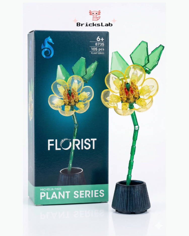 Lego Michelia Figo Çiçek Yapım Seti – Dekoratif Yapay Çiçek Modeli