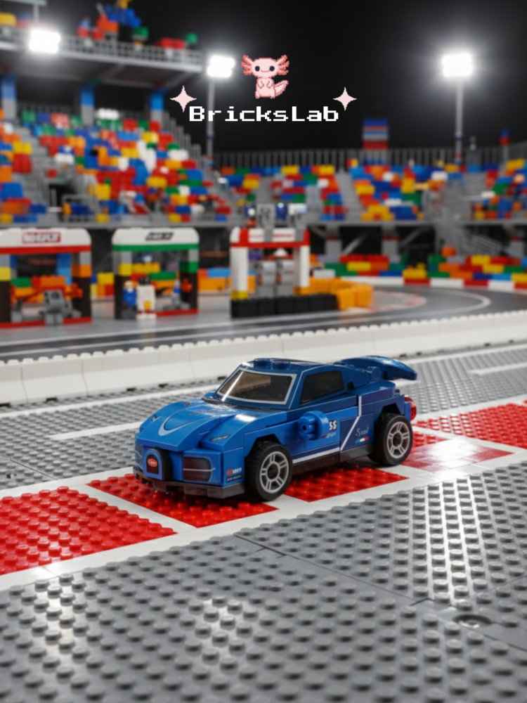 Mini Lego Çek-Bırak Spor Araba Yapım Seti (64 Parça)