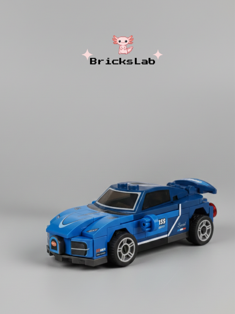 Mini Lego Çek-Bırak Spor Araba Yapım Seti (64 Parça)