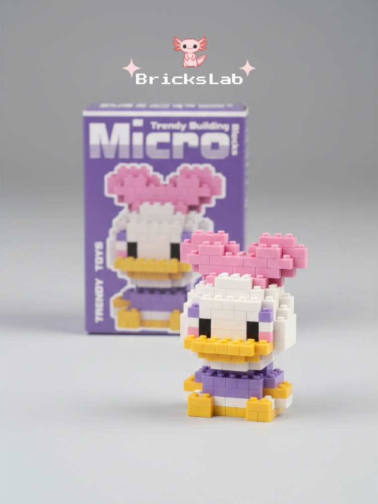 Bebek Donald & Daisy Duck Mini Figür Seti 3D Puzzle – Mini İkili Yapı Oyuncağı