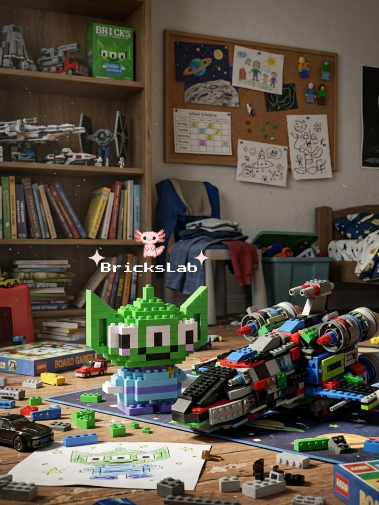 Toy Story Alien Mini Bricks Yapım Seti 171 Parça Koleksiyonluk Figür