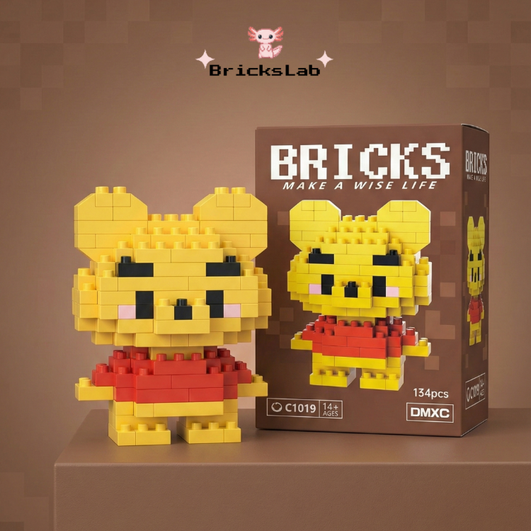 Winnie the Pooh (Sevimli Ayı) - Mini Brick Yapı Seti (134 Parça)