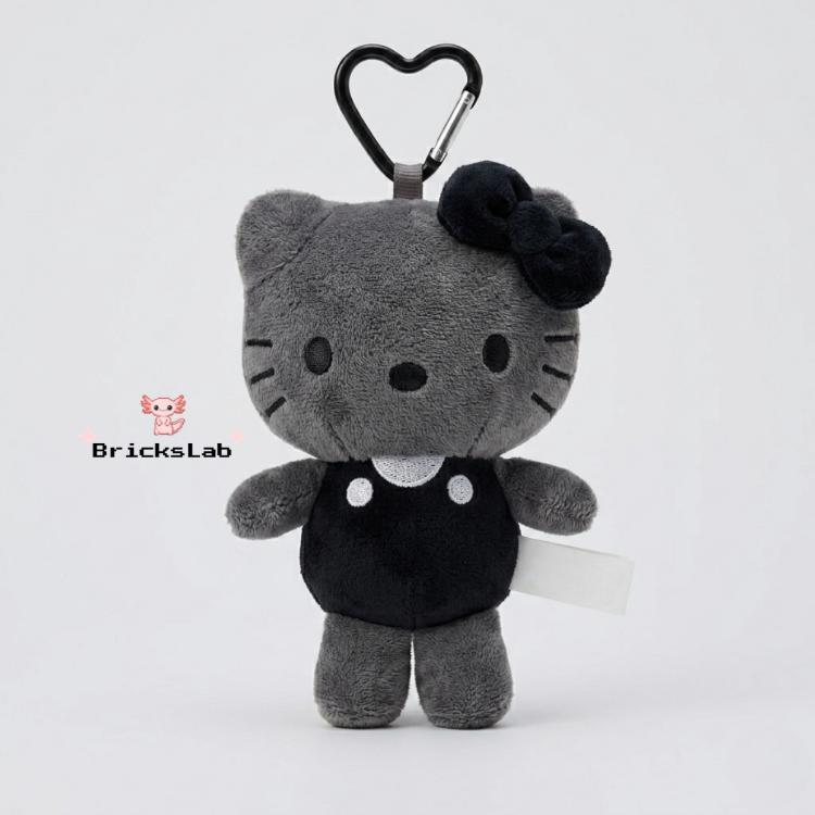 Hello Kitty Peluş Anahtarlık – Black Edition