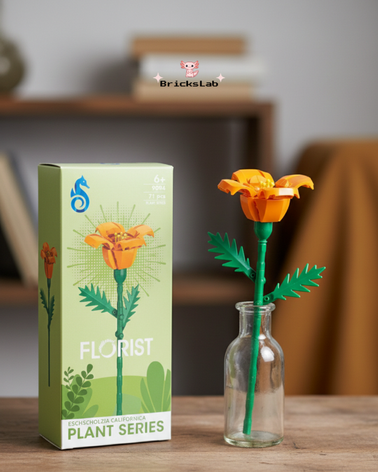 Brick Çiçek Eschscholzia – Canlı Turuncu Set
