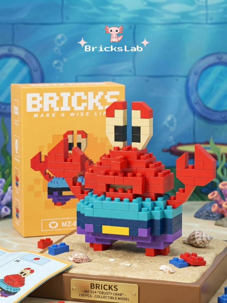 Mini Bricks Bay Yengeç Karakter – Koleksiyon Figürü