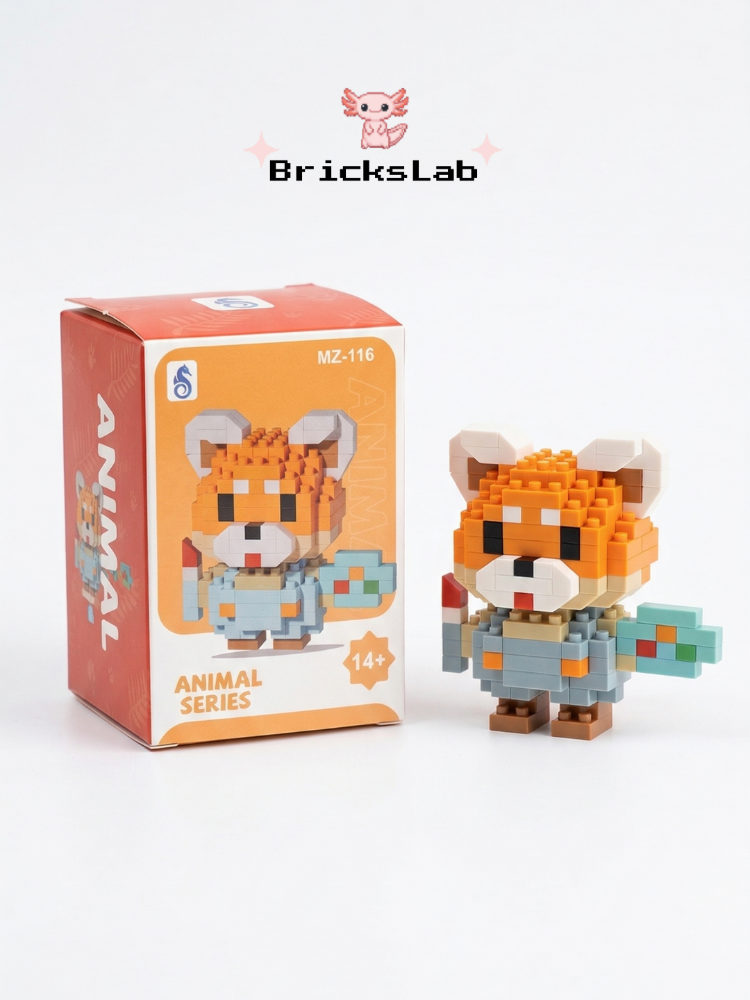 Mini Bricks Ayı Figürü Ressam