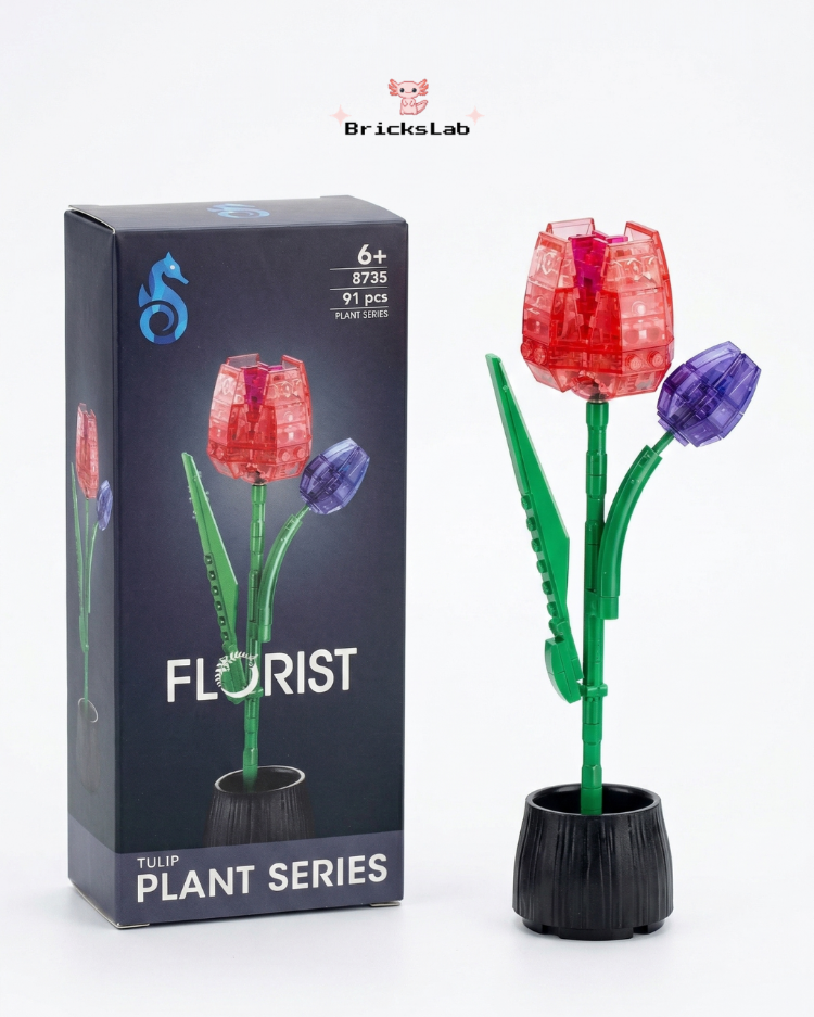 Lego Lale Çiçek Yapım Seti – Dekoratif Yapay Çiçek Modeli