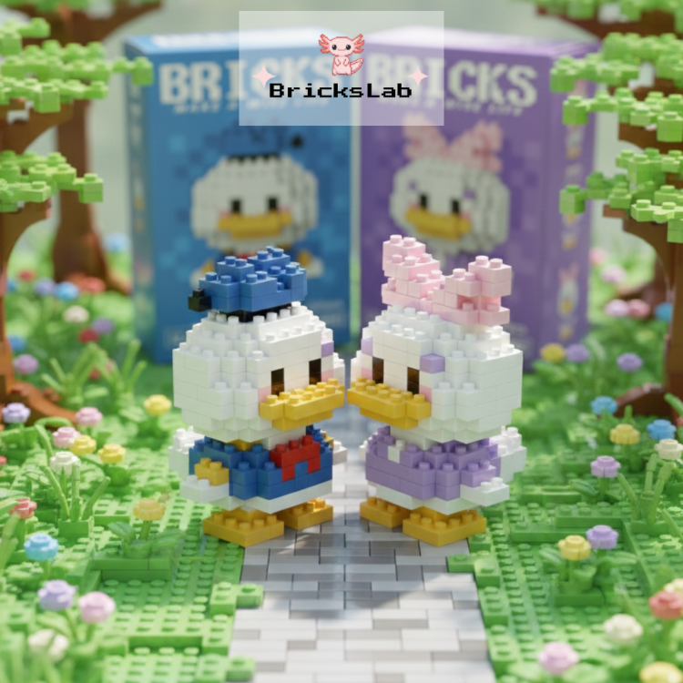 Donald & Daisy Duck İkili Bricks Seti | Mükemmel "Date Idea" 
