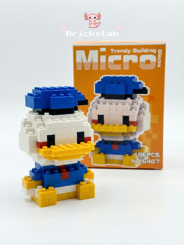 Bebek Donald & Daisy Duck Mini Figür Seti 3D Puzzle – Mini İkili Yapı Oyuncağı