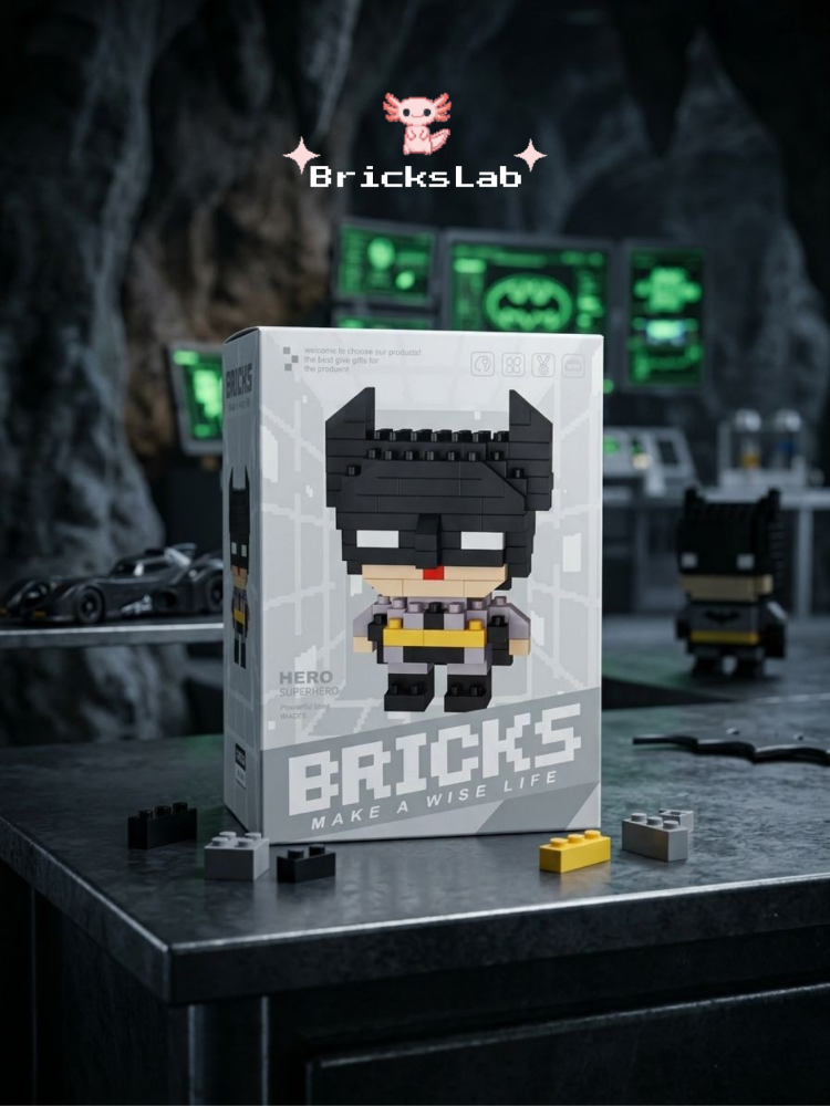 Batman (Kara Şövalye) - Mini Bricks Süper Kahraman Figürü