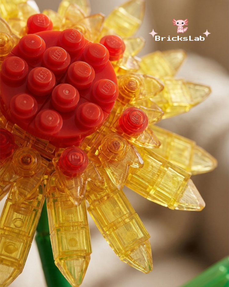 Lego Ayçiçeği Yapım Seti – Dekoratif Yapay Çiçek Modeli