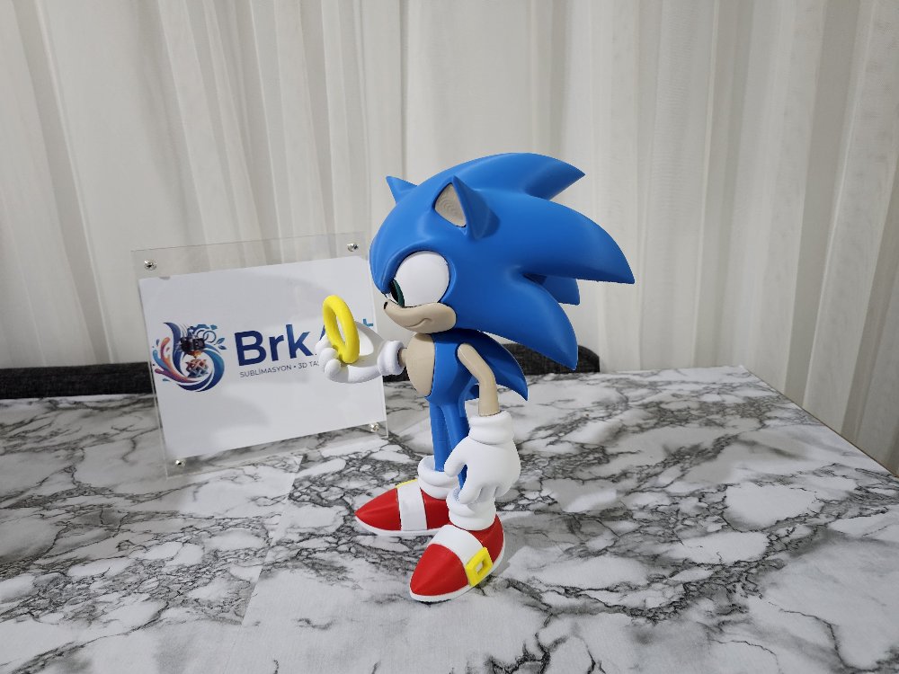 Sonic 3D Baskı Hız Figürü (Dekoratif Koleksiyon Ürünü)