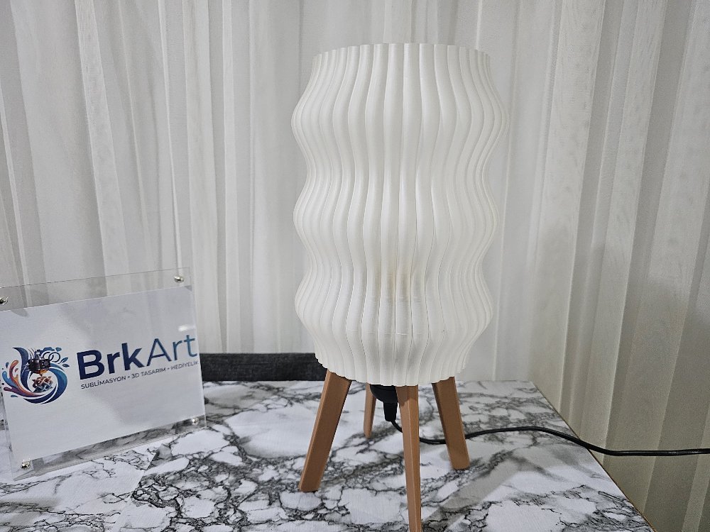 3D Baskı Premium Tasarım Abajur