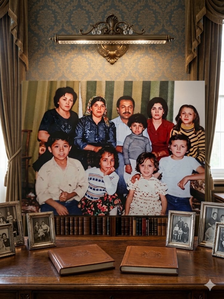 Kişiye Özel Nostaljik Aile Tablosu