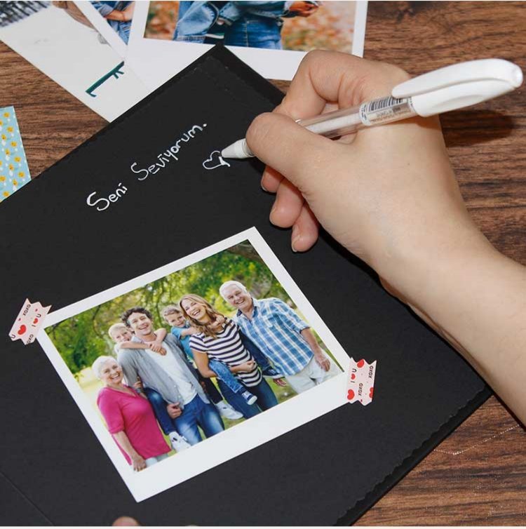 Polabook Anı Defteri – Fotoğraf + Sticker +Beyaz Kalem Hediyeli!