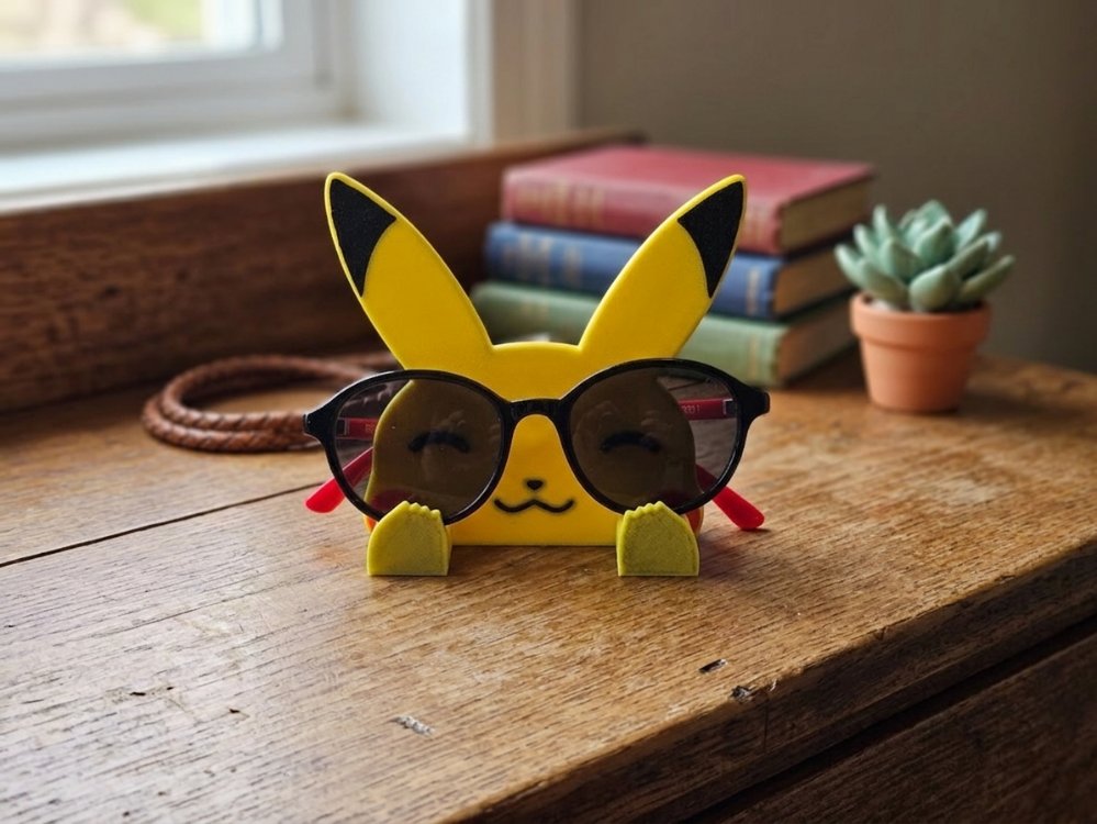 Pikachu Çocuk Gözlük Standı - Sevimli Masaüstü Düzenleyici & Hediye