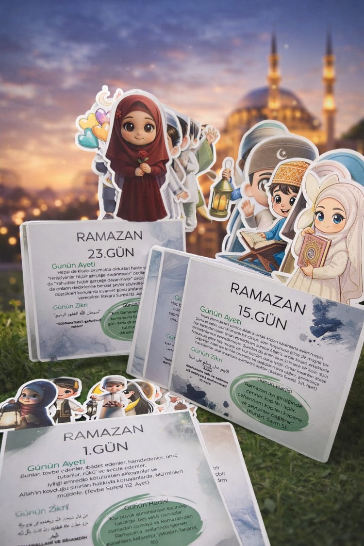Ramazan Masaüstü Takvimi Çocuk Figürlü