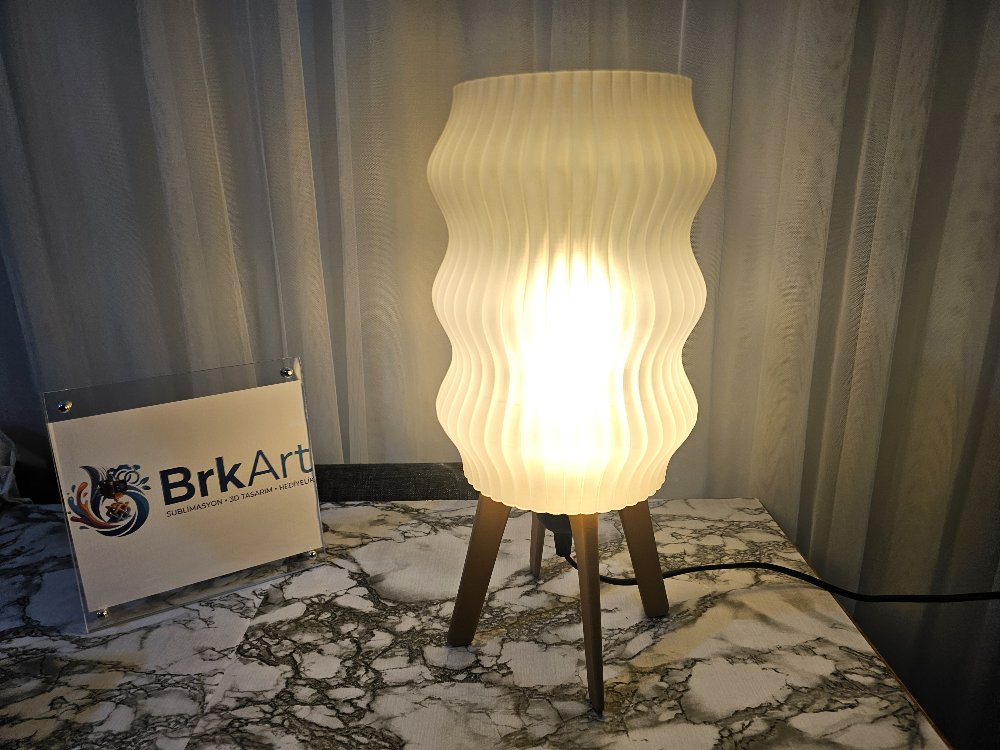 3D Baskı Premium Tasarım Abajur