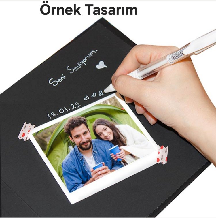 Polabook Anı Defteri – Fotoğraf + Beyaz Kalem Hediyeli!