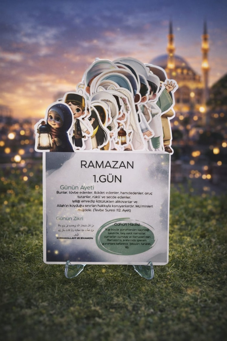 Ramazan Masaüstü Takvimi Çocuk Figürlü