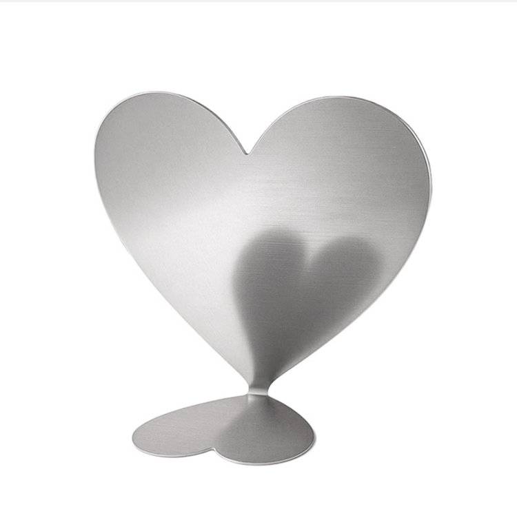 Kişiye Özel Kalp Formunda Metal Fotoğraf Baskı (15x13cm)