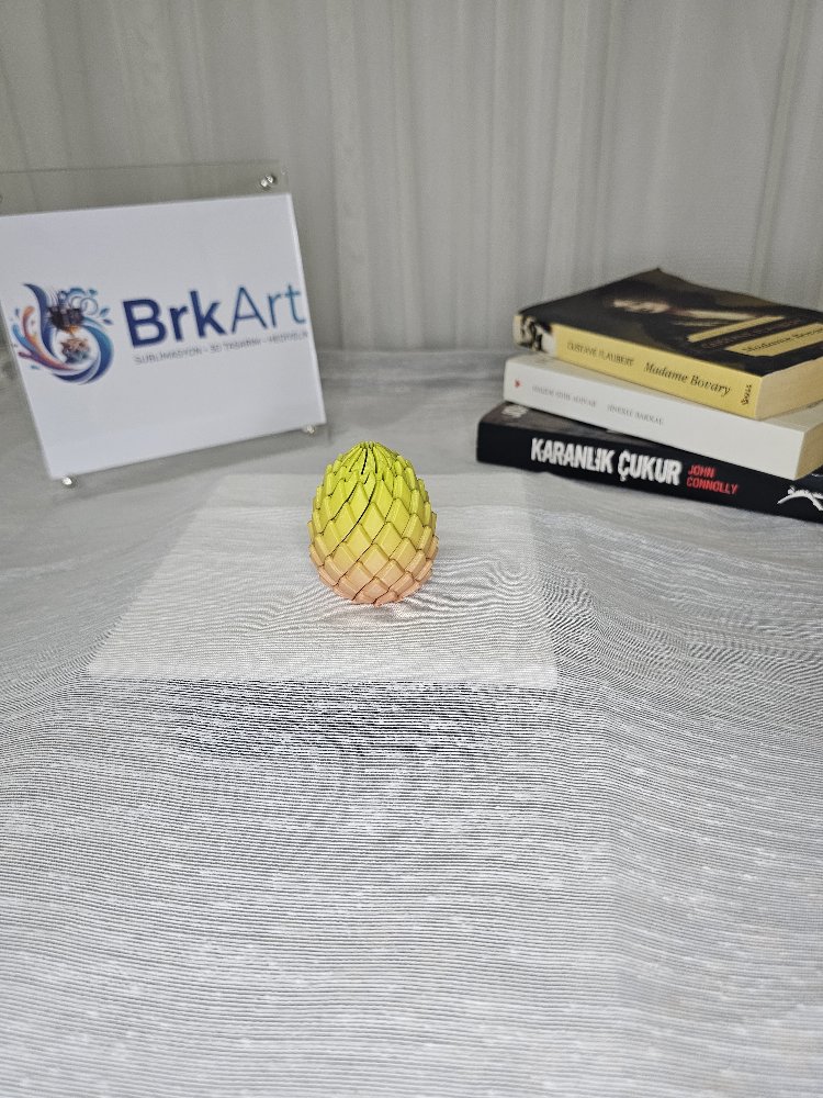 Hareketli Ejderha Yumurtası 3D baski