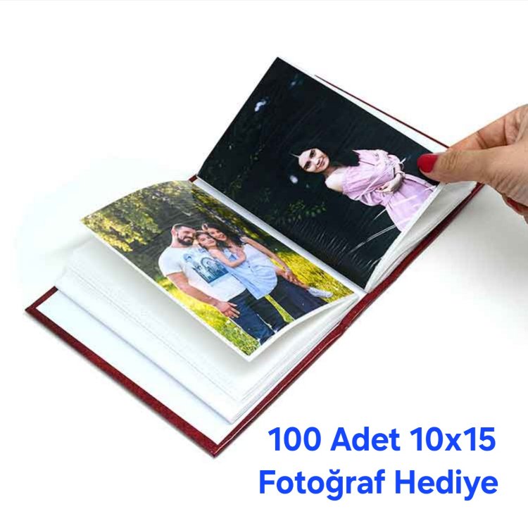 100 Adet Fotoğraf Baskısı + Hediye Albüm Seti