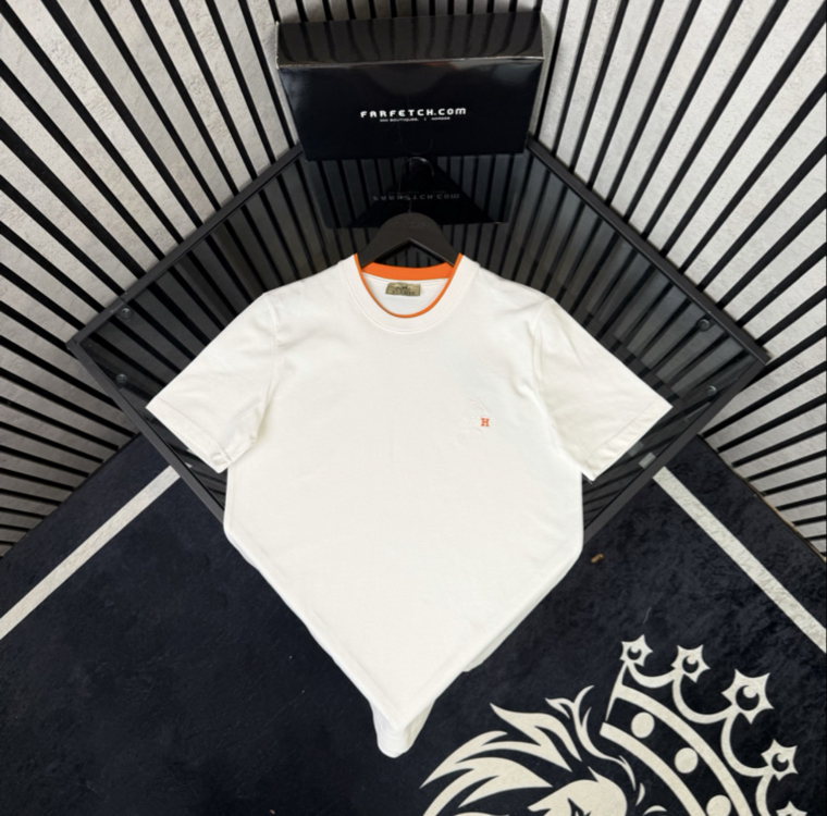 HERMES YAKA VE YIRTMAÇ DETAY PREMİUM T-SHIRT