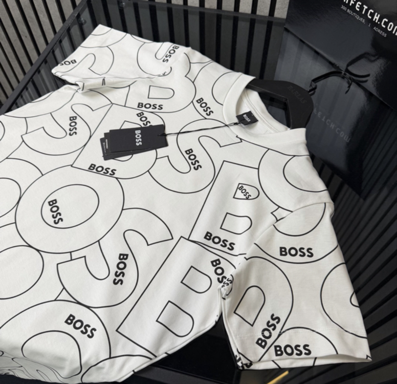 BOSS PREMİUM T-SHIRT FULL BASKI DETAY