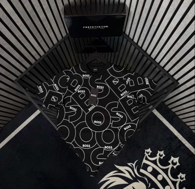 BOSS PREMİUM T-SHIRT FULL BASKI DETAY