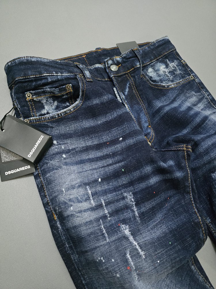 Erkek Slim Fit Kot Pantolon DSQ2