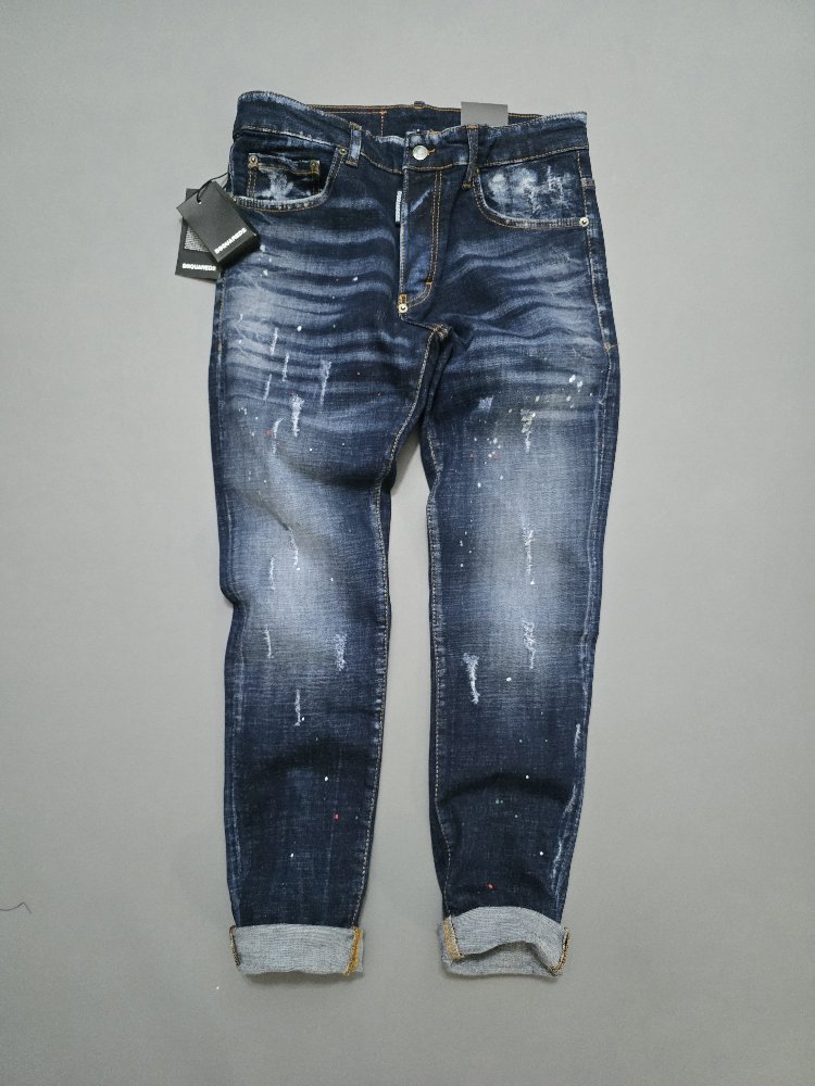 Erkek Slim Fit Kot Pantolon DSQ2