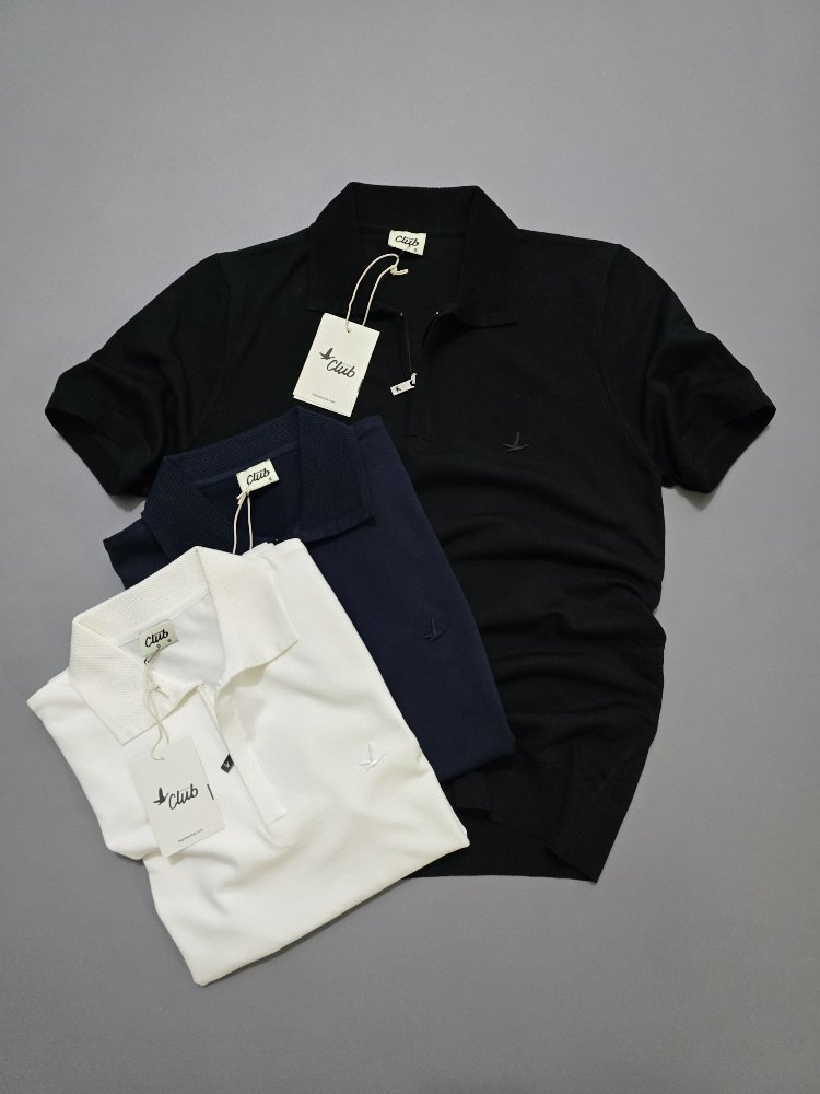 Erkek Normal Fit Triko Tshirt Siyah
