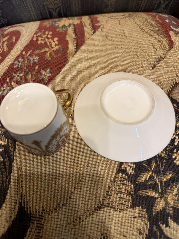 Limoges özel koleksiyon saray fincanı