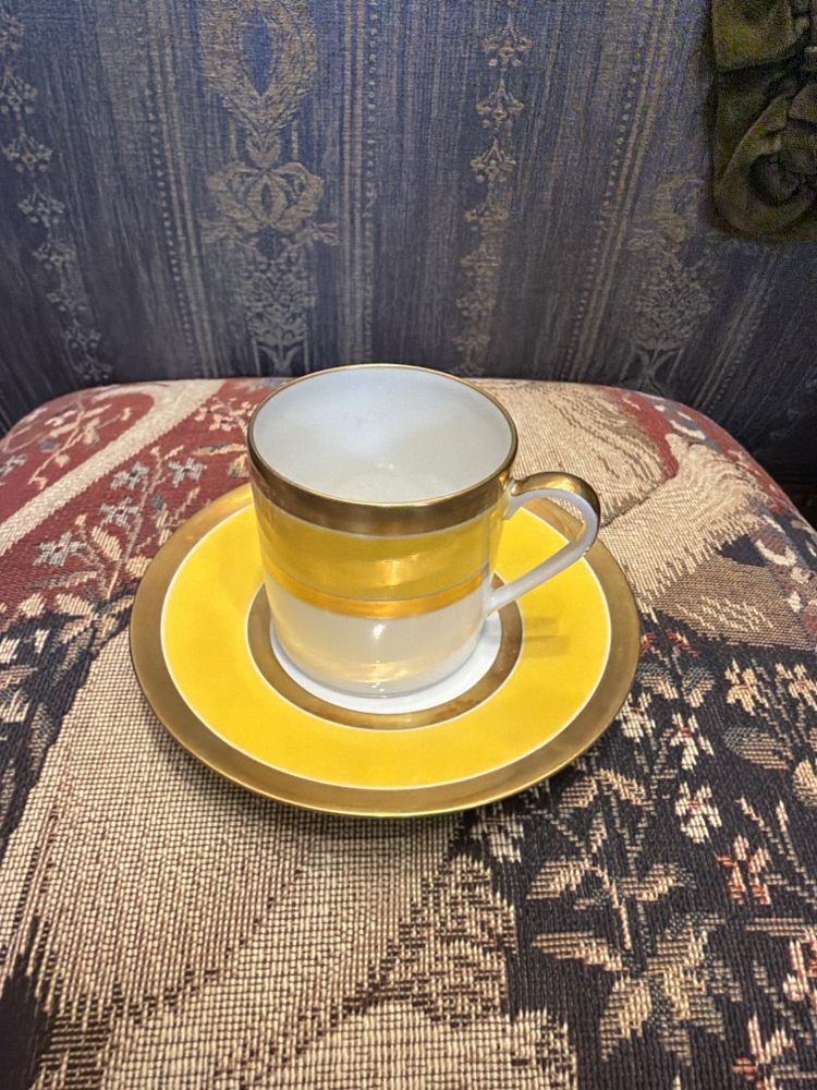 Limoges 24k altın iş fincan