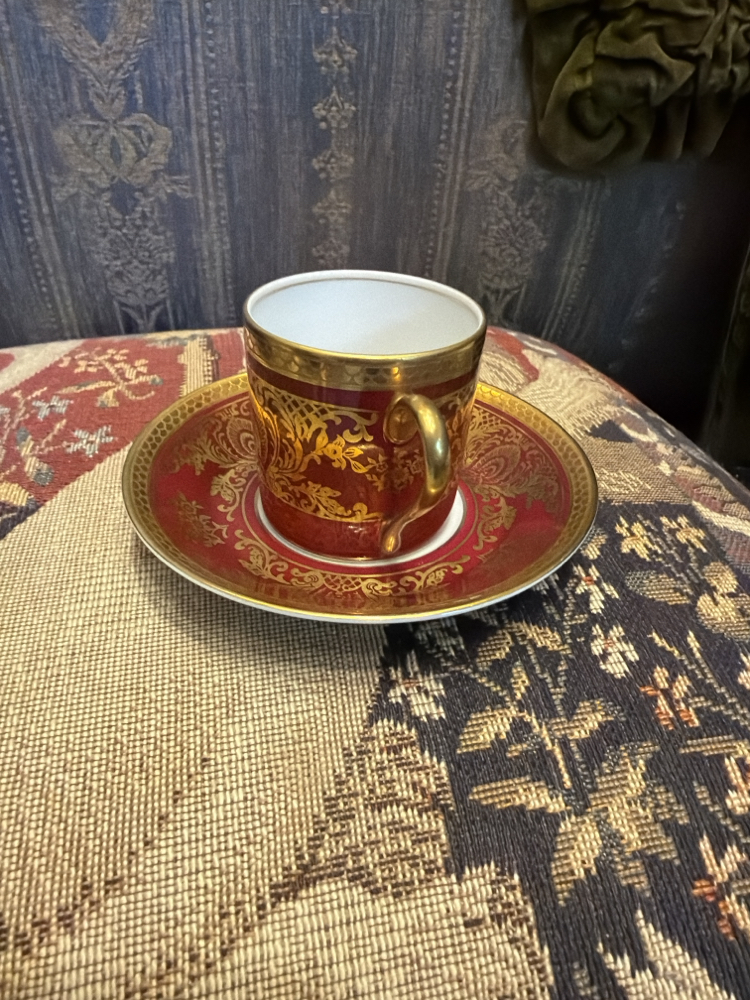 Rosenthal 24k altın iş fincan
