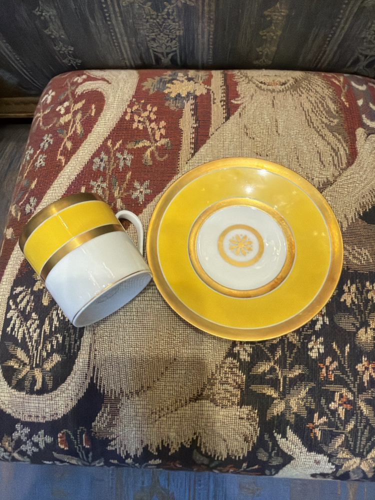 Limoges 24k altın iş fincan