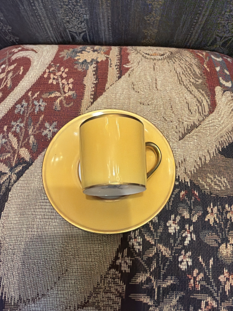 Limoges sarı fincan