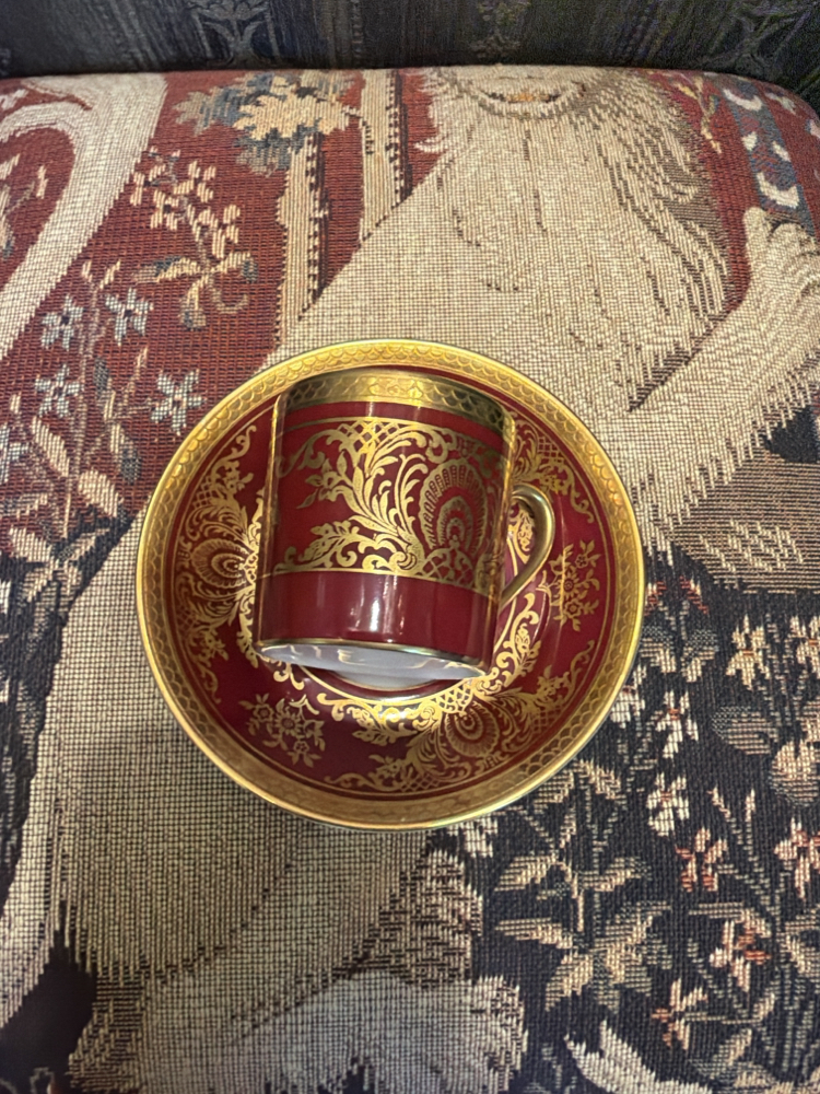 Rosenthal 24k altın iş fincan