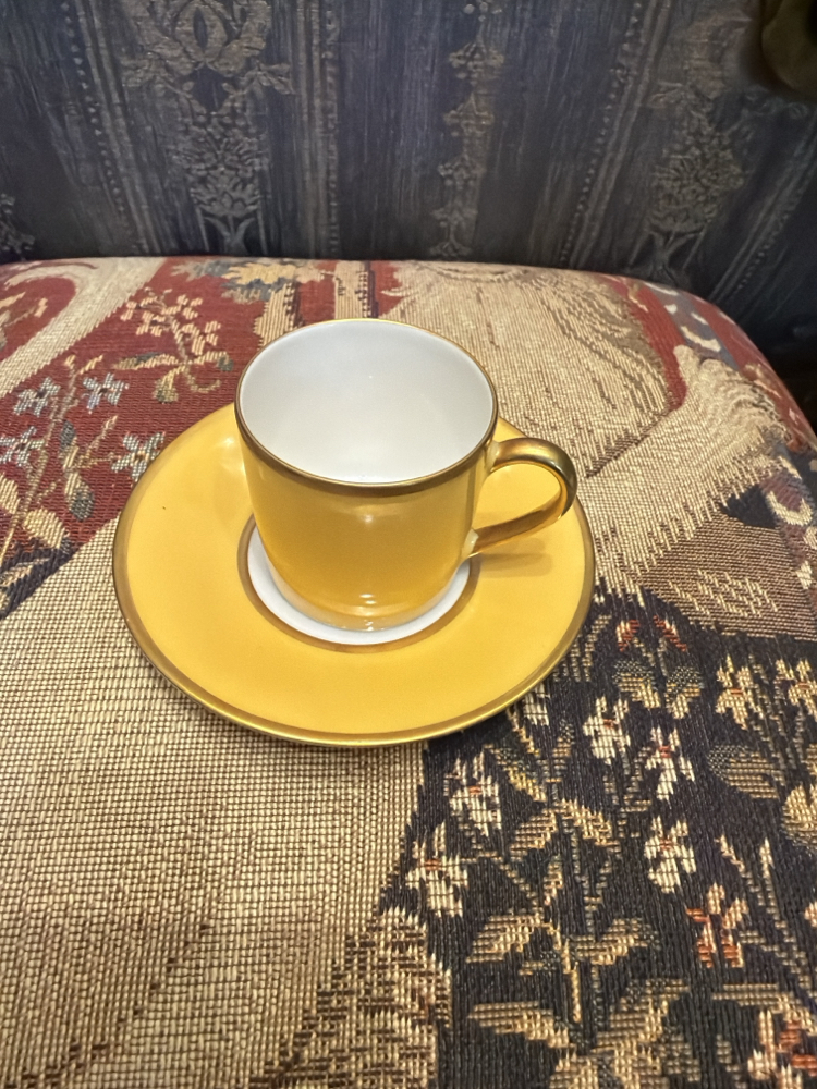 Limoges sarı fincan