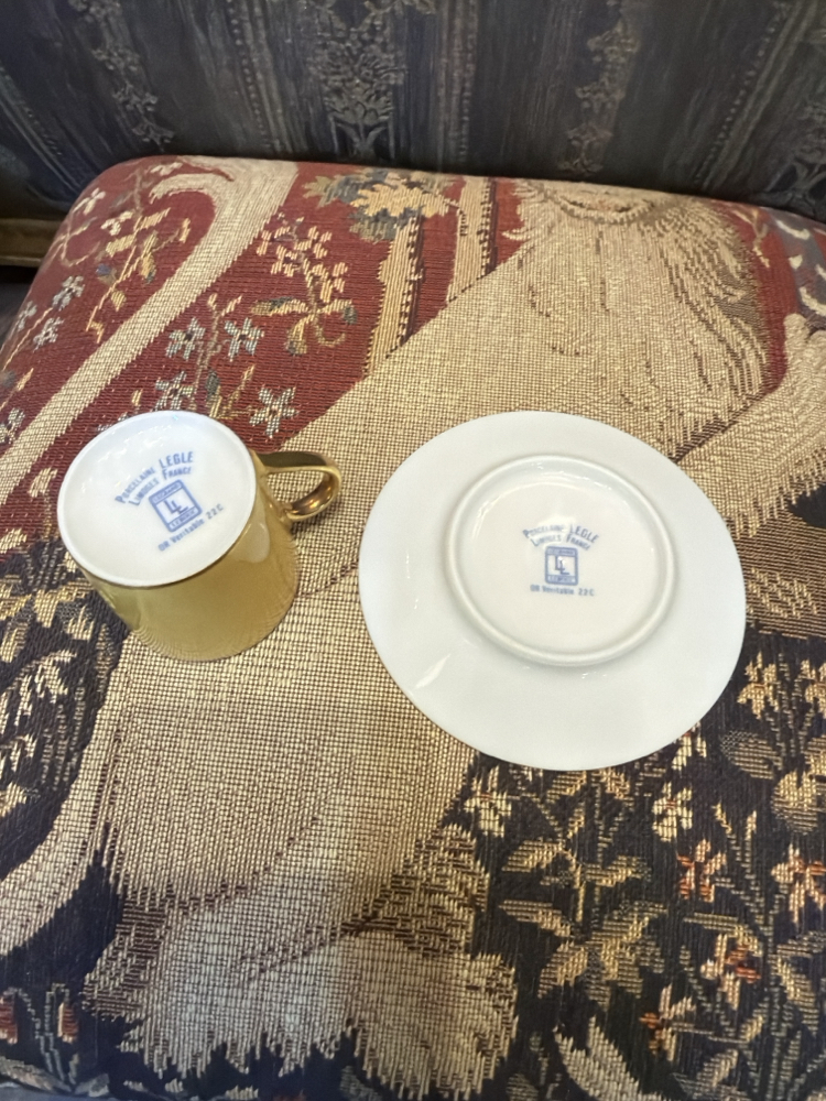 Limoges sarı fincan