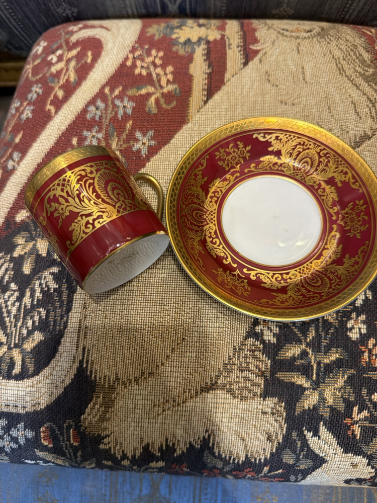 Rosenthal 24k altın iş fincan