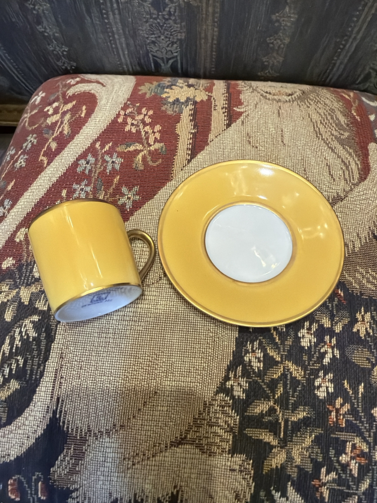 Limoges sarı fincan