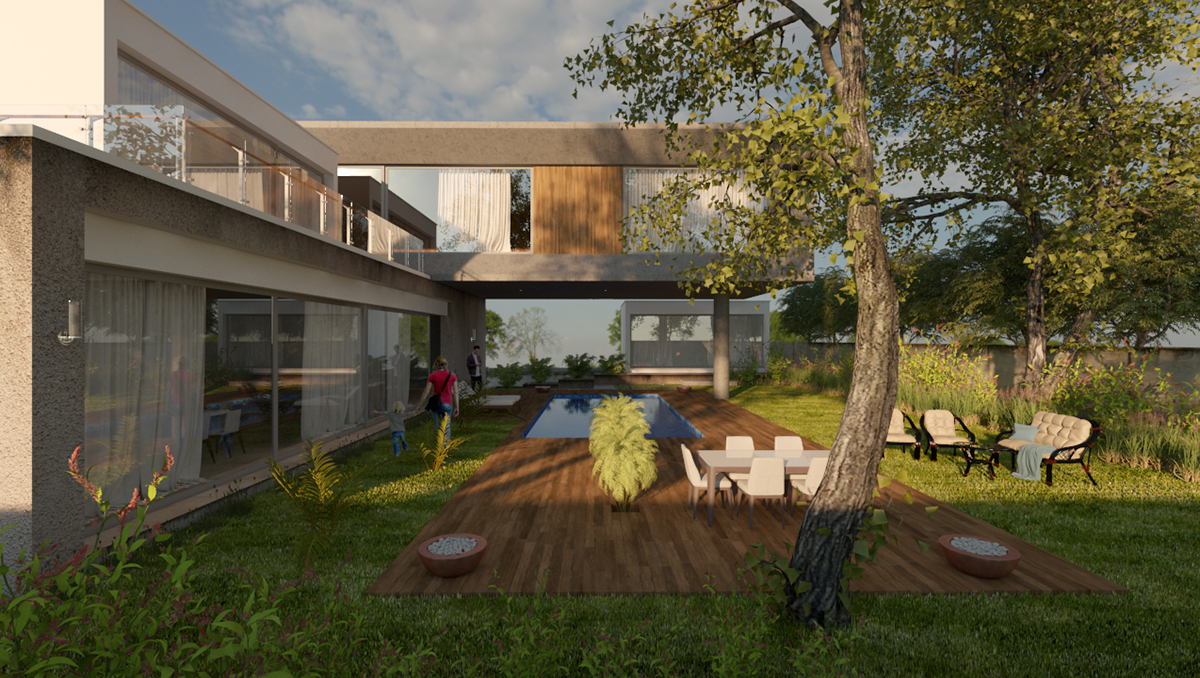Gerçekçi dış mekan render 1